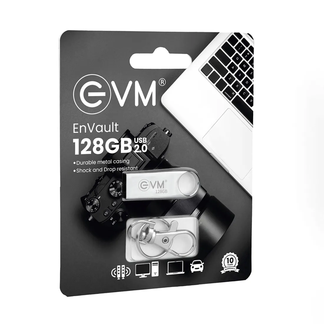 EVM Envault Pendrive 128GB USB 2.0 (METAL)