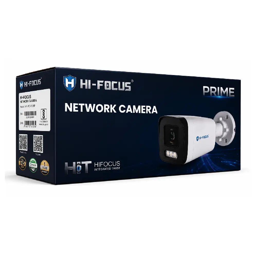 Hi-Focus 5MP IP Hybrid Bullet Camera with Mic 4mm (T4515-ADLS-I2)