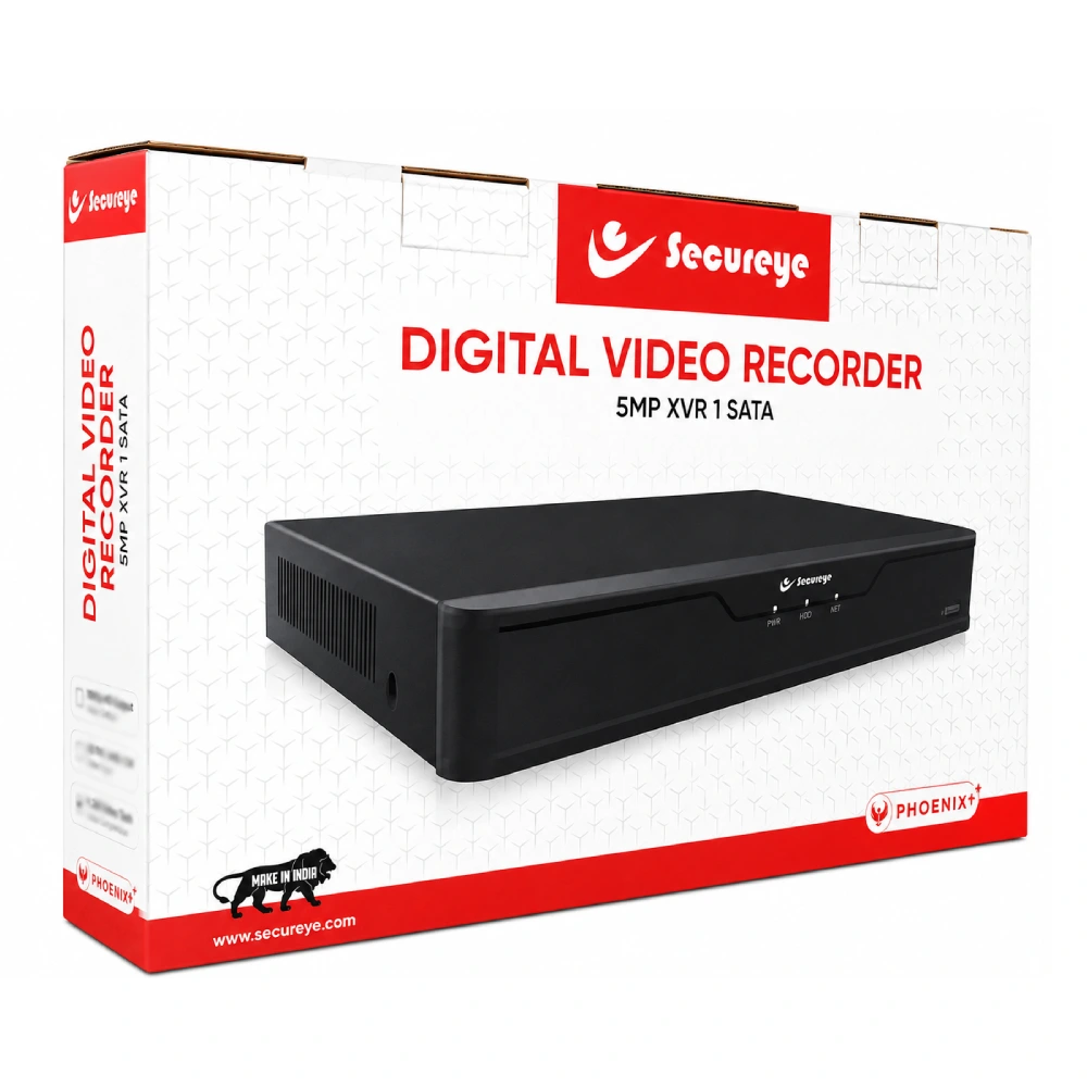 Secureye DVR 4Ch 1 SATA 5MP H.265+ (SR-XVR-104-5M)