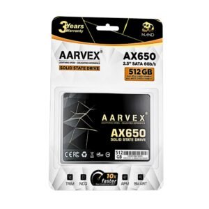 Aarvex Internal SSD 512GB SATA (AX650)