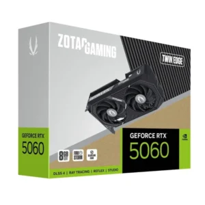 ZOTAC Nvidia Graphic Card RTX 5060 8GB DDR7 Gaming Twin Edge Dual Fan